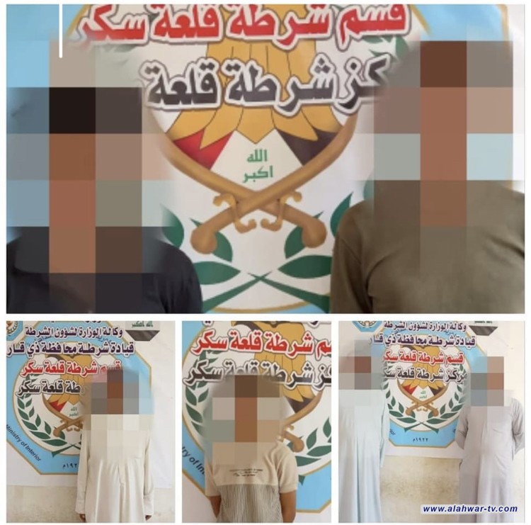 قسم شرطة قلعة سكر يلقي القبض 7 مطلوبين للعدالة