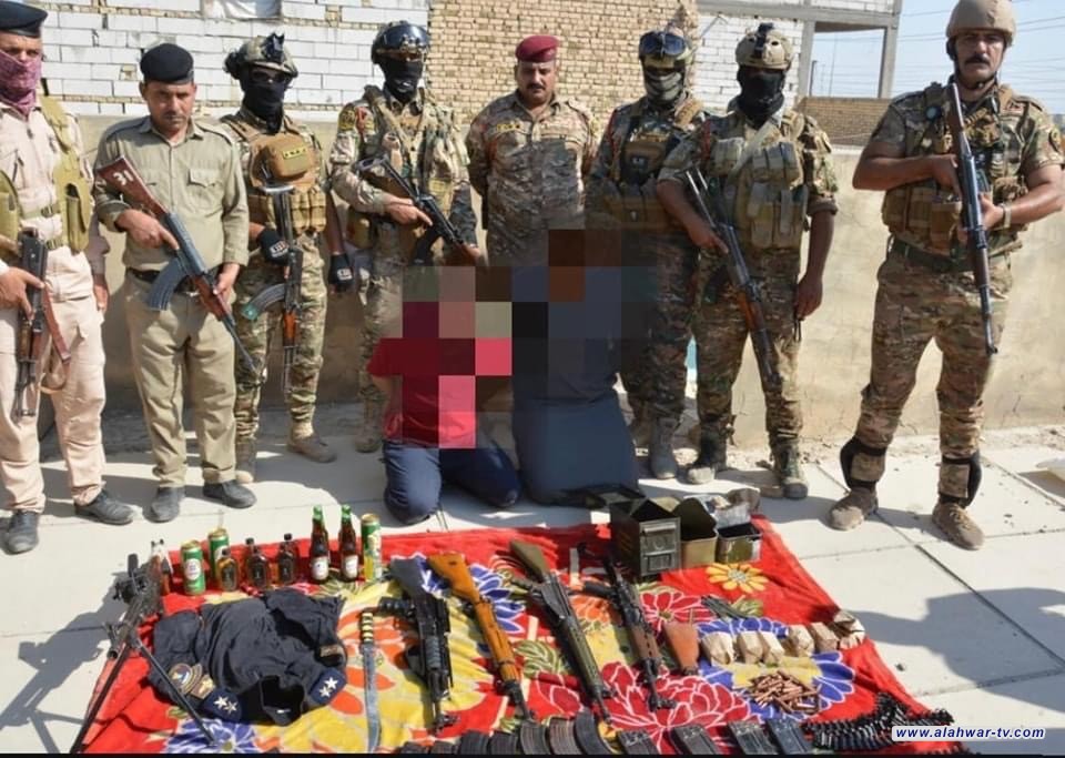 قوة مشتركة تنفذ واجباً أمنياً وتلقي القبض على 4 متهمين وتضبط اسلحة في قضاء النصر شمال الناصرية