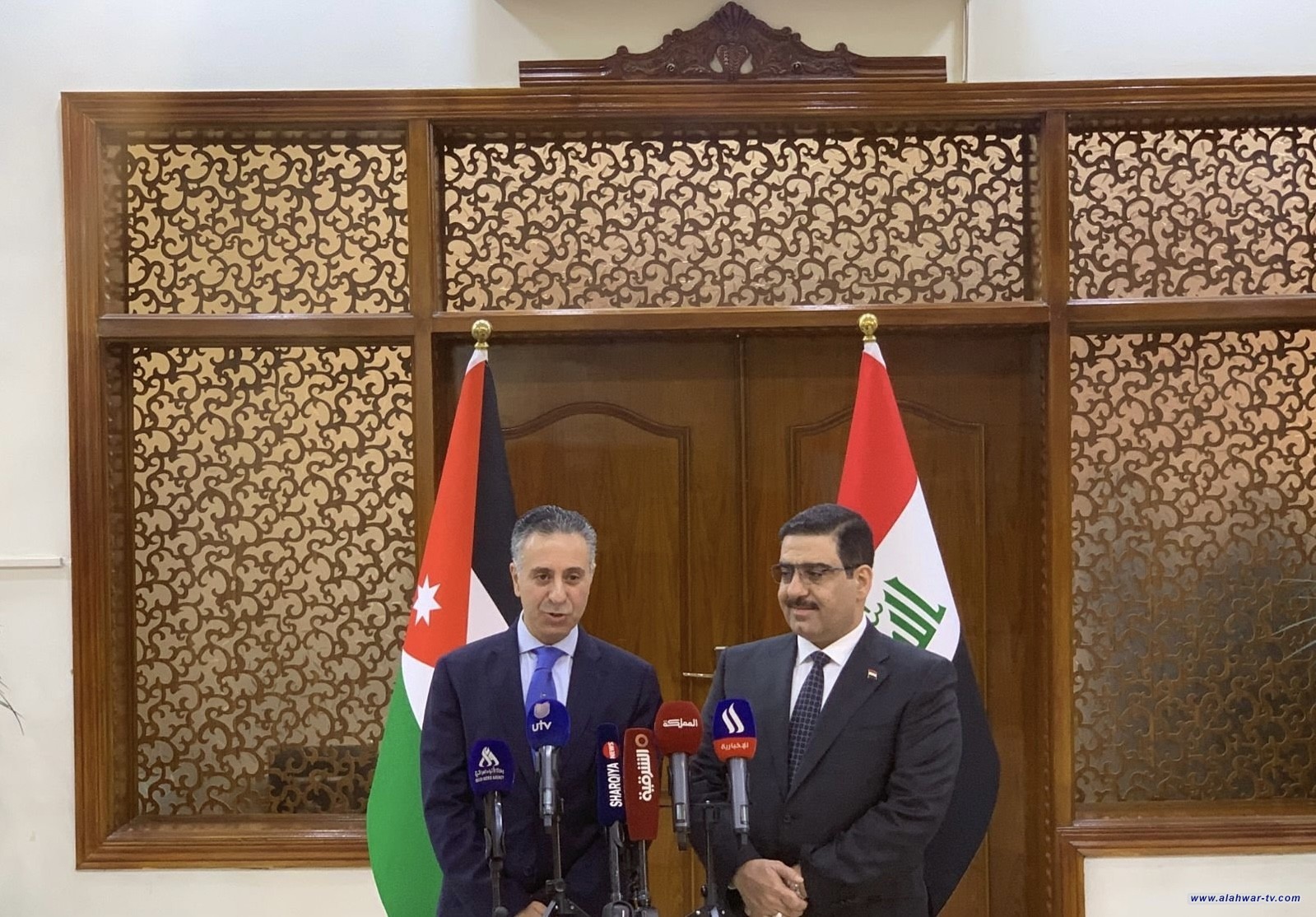 العراق والأردن يوقعان مذكرة تفاهم للسيطرة النوعية ومحضر اللجنة التجارية المشتركة