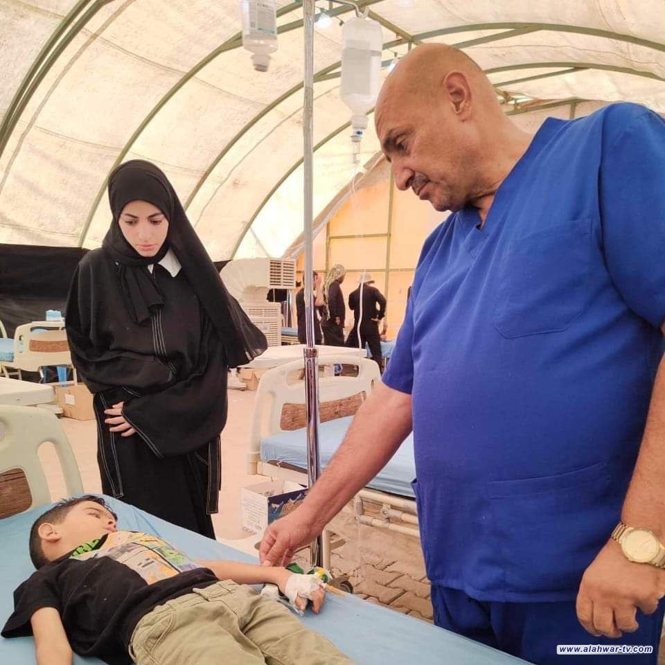 دائرة صحة ذي قار تقدم خدماتها الطبية لزوار العتبة العسكرية