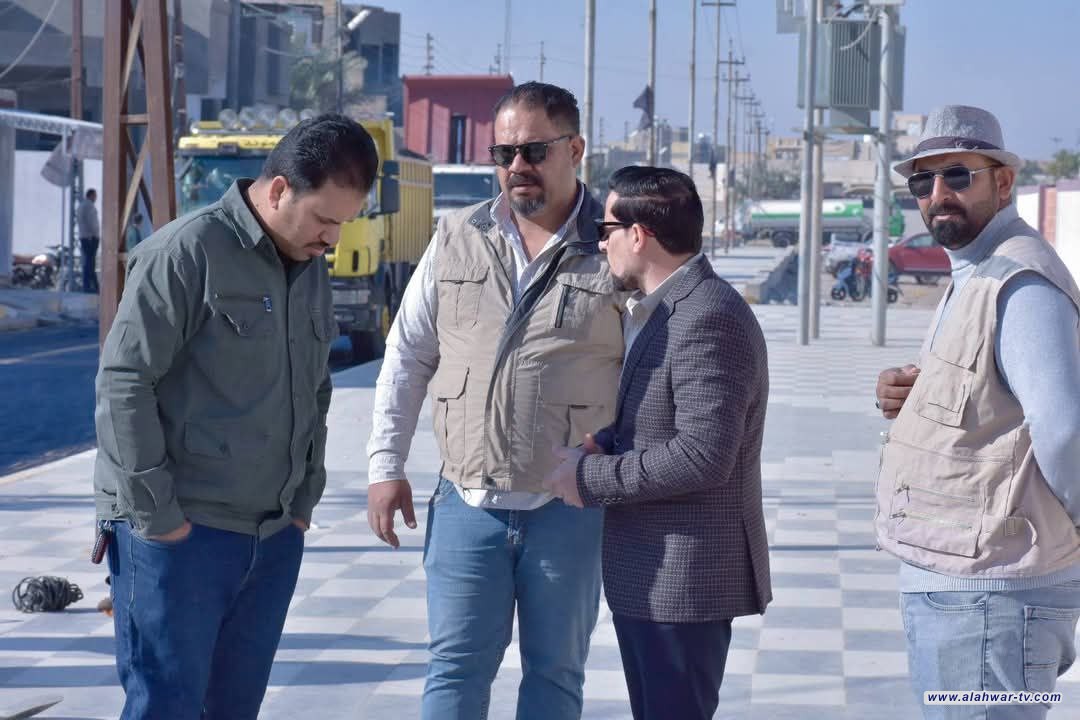 ضمن أعمال تطوير أحياء قلعة سكر.. البدء بإكساء الشوارع الرئيسية في الحي العسكري