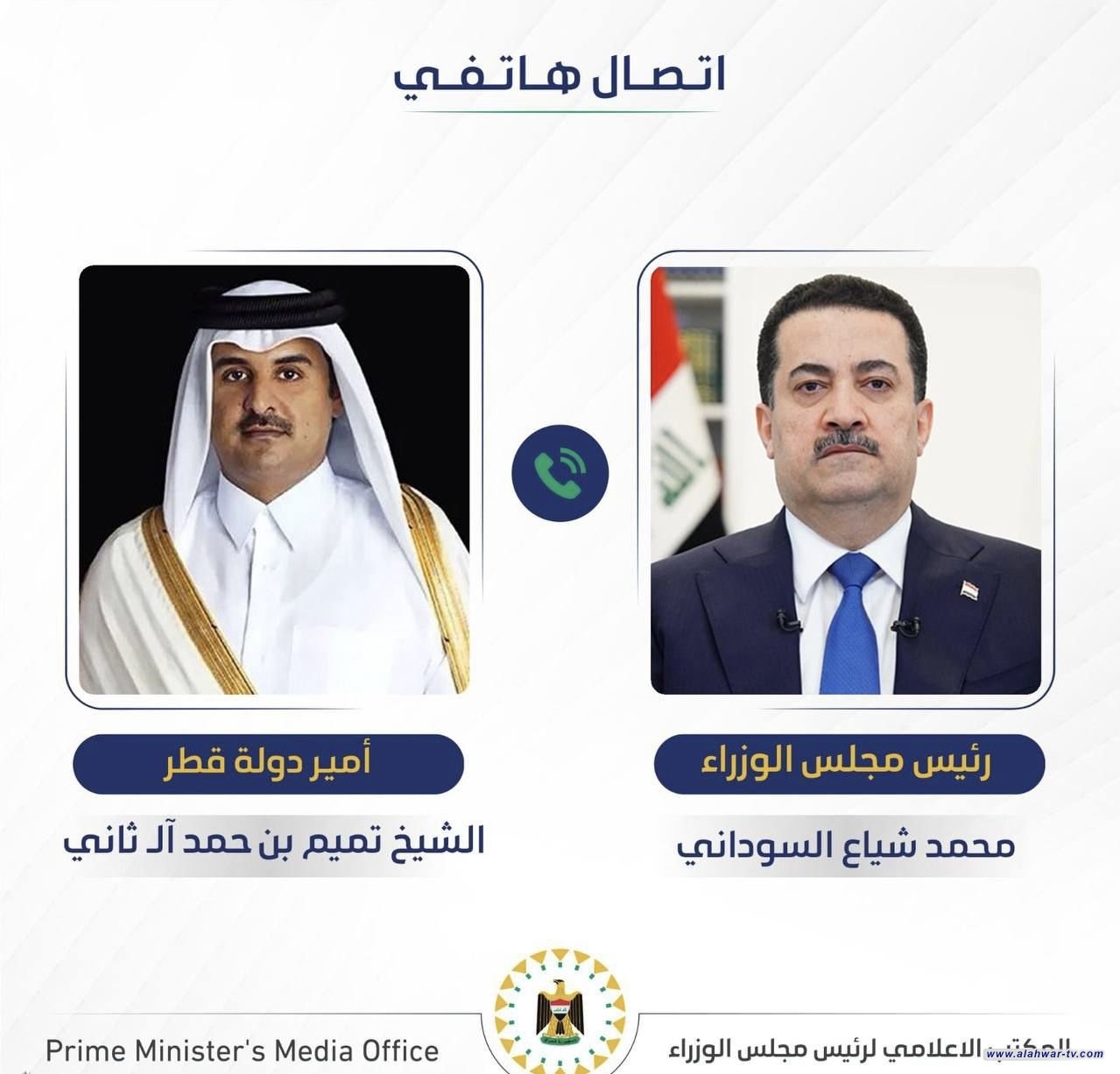 رئيس الوزراء يؤكد الحاجة الى موقف دولي مسؤول إزاء العدوان الصهيوني على قطر