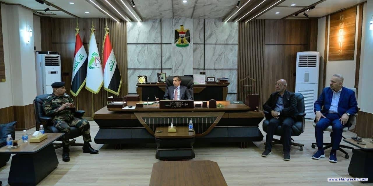 محافظ ذي قار يبحث مع قائد الشرطة تصفير طلبات قطع الاراضي لجميع منتسبي القوات الأمنية في عموم المحافظة