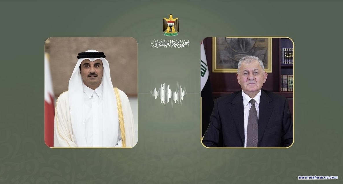 رئيس الجمهورية يؤكد إدانة العراق للعدوان الصهيوني وتضامنه مع الأشقاء القطريين