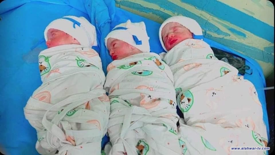 ولادة ثلاثة توائم في مستشفى الرفاعي العام