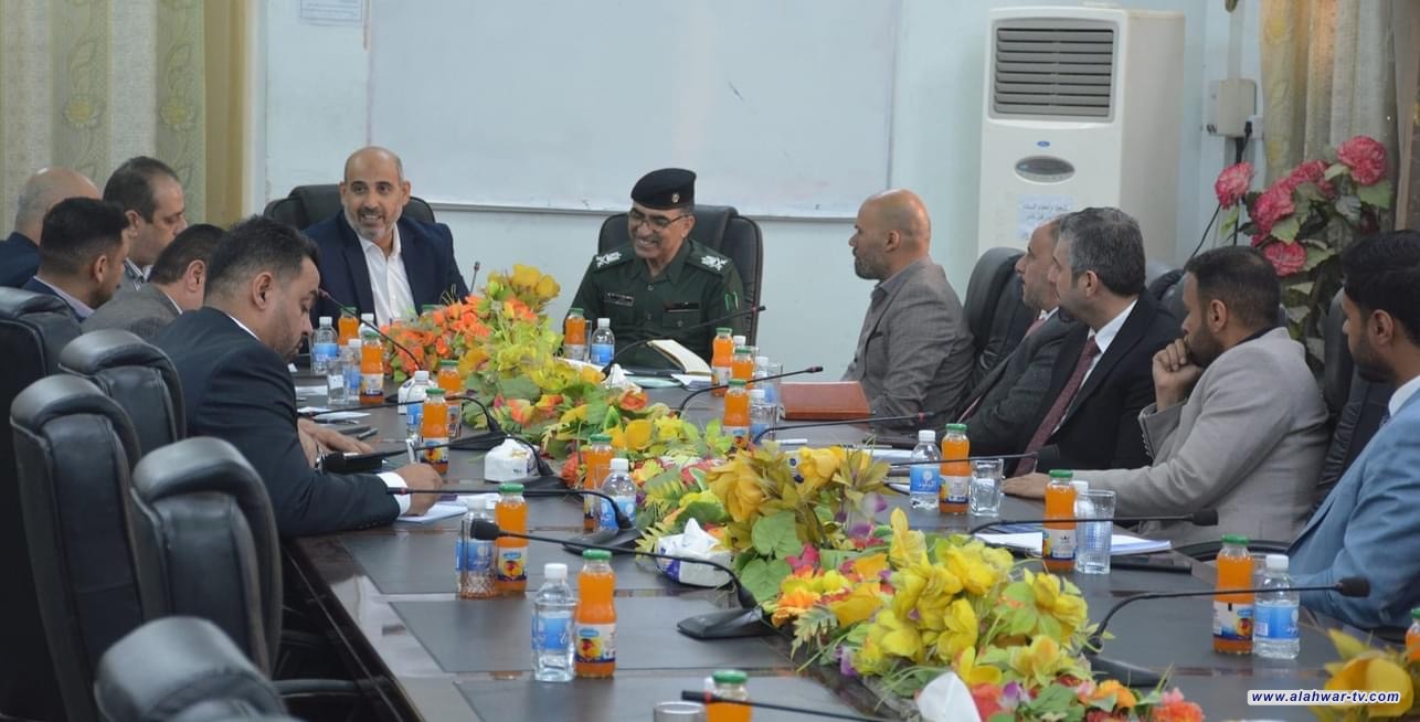 فريق الجهد الخدمـي و الهندسي فـي محافظة ذي قـار يعقد إجتماعه الأول في مقر مديرية ماء ذي قار