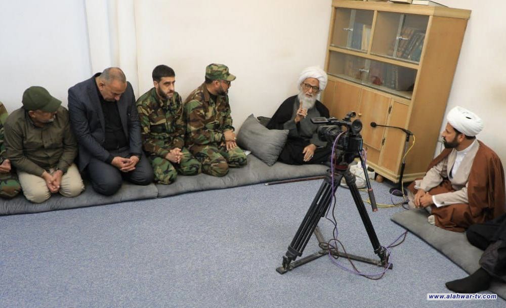 المرجع النجفي يستقبل وفداً من الحشد.. وبيان يكشف تفاصيل اللقاء
