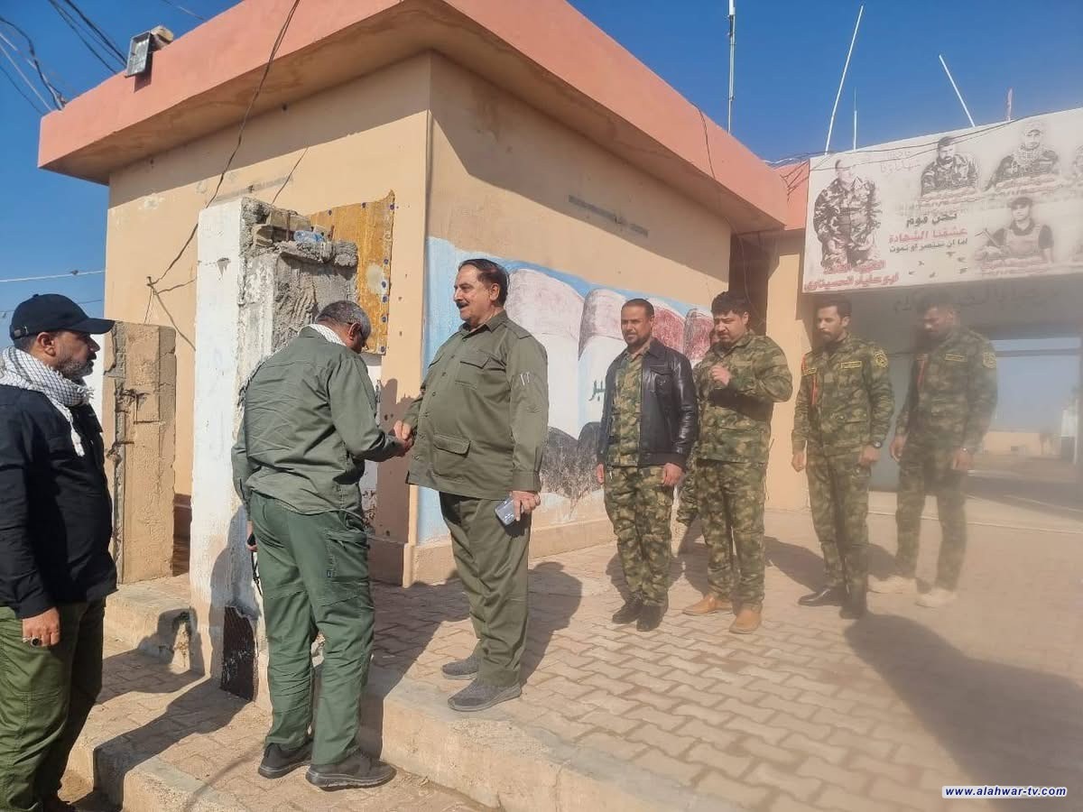 اللجنة التفتيشية من هيئة الحشد الشعبي تزور مقر الفوج الثالث وتشيد بعمله