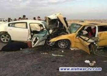 مصرع وإصابة 8 اشخاص بحادث سير مروع شمال الناصرية