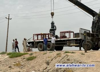 نصب مضخات مائية لزيادة الحصة لمدن الجبايش والفهود والمنار