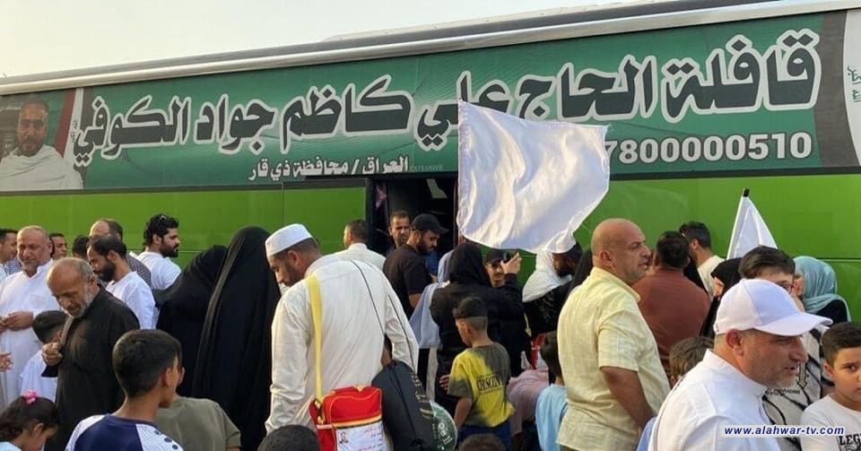 وصول قوافل حجاج ذي قار براً بعد أداء مناسك الحج