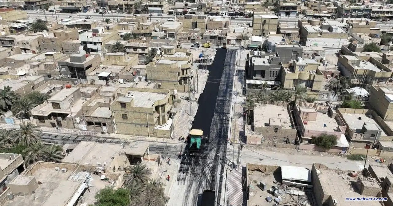 صندوق اعمار ذي قار: تصاعد وتيرة العمل في مشروع إنشاء شوارع بحي المدني وأحياء أخرى في ناحية الفضلية