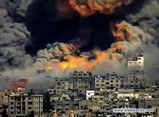 غزة تتعرض لأعنف قصف جوي صهيوني