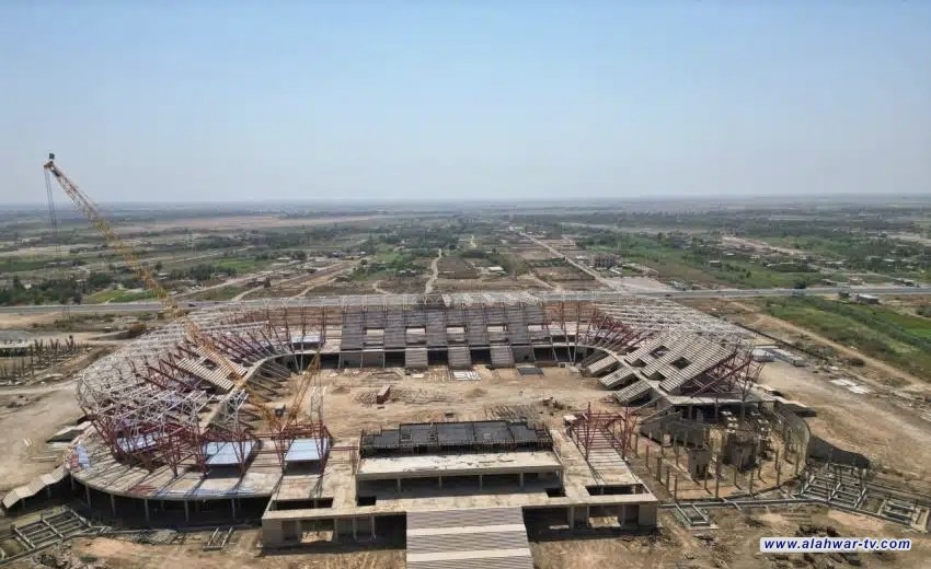 ملعب ذي قار الأولمبي يقترب من الإنجاز بعد إتمام 74% من أعماله