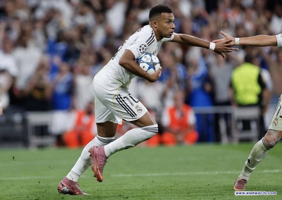 مبابي يقود ريال مدريد للفوز على مارسيليا في دوري الأبطال