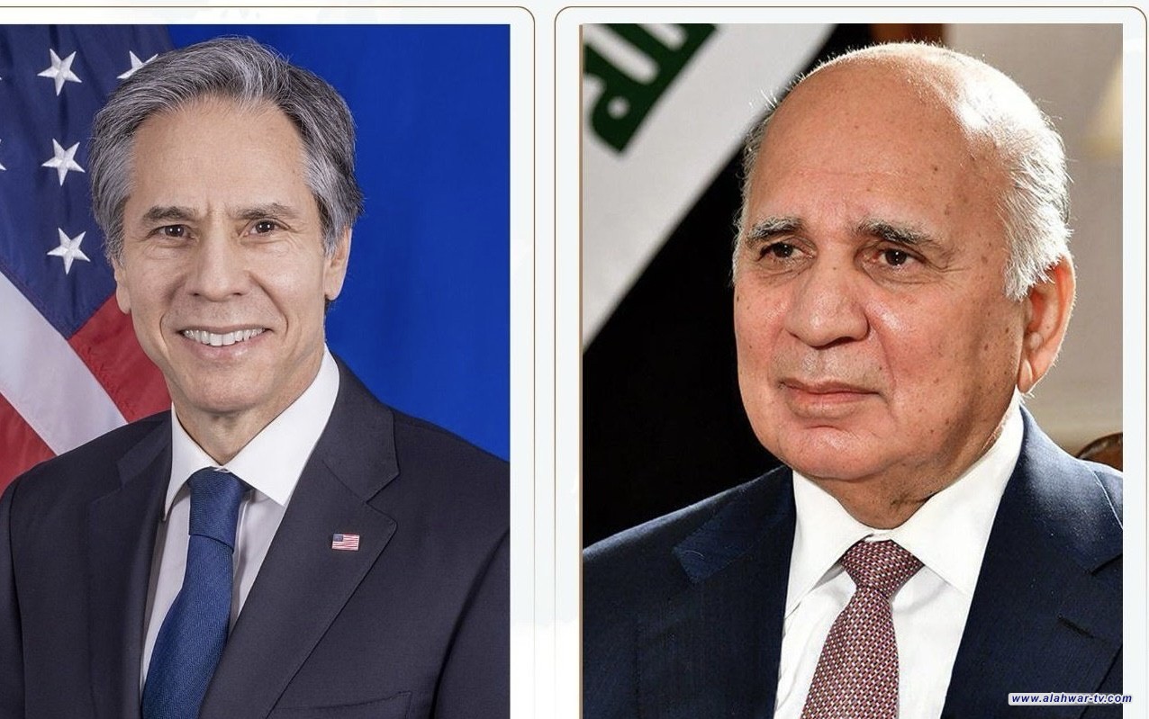 وزير الخارجية ونظيره الأمريكي يبحثان العقوبات الأمريكية على مصارف عراقية