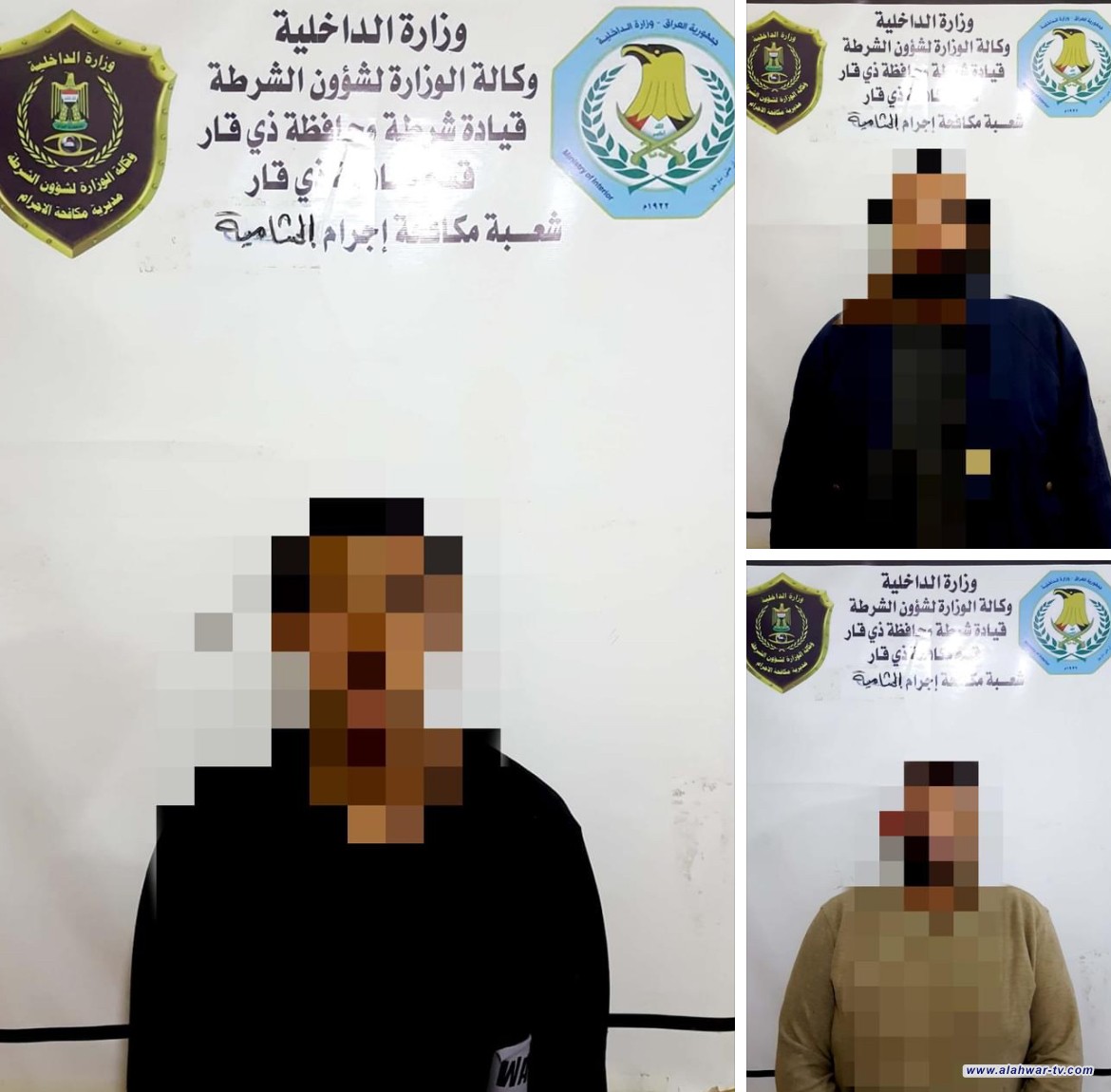 مكافحة إجرام ذي قار تلقي القبض على 3 متهمين  مطلوبين بقضايا مختلفة