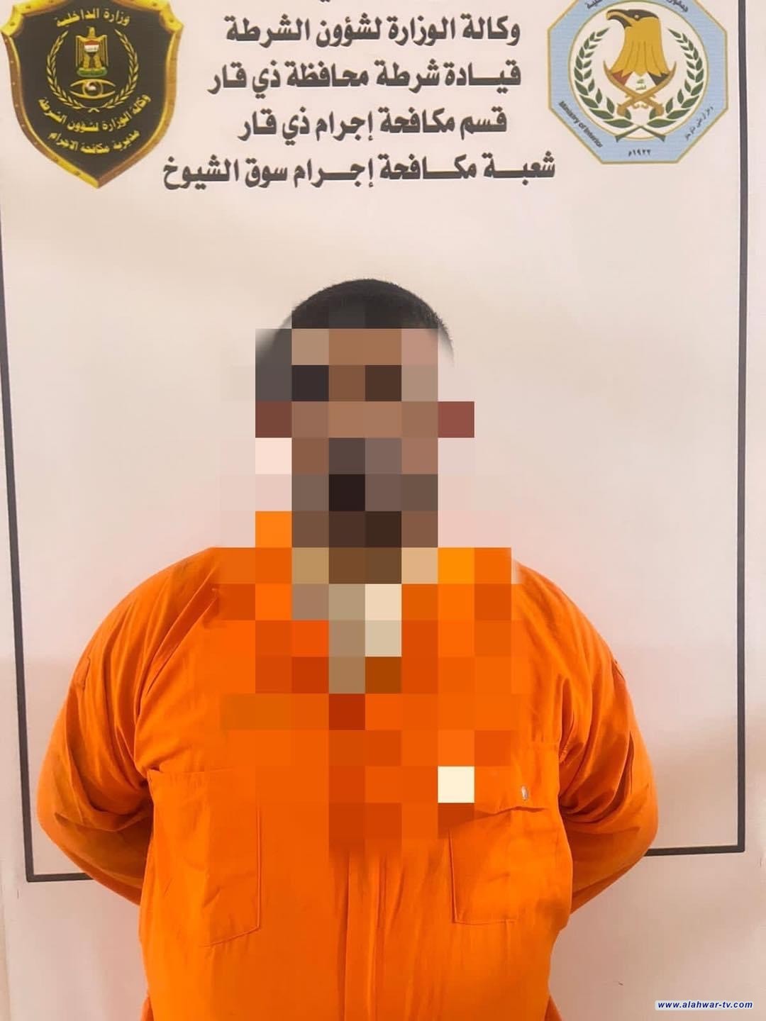 مكافحة اجرام ذي قار تلقي القبض على متهم بقضية السرقة في قضاء سوق الشيوخ