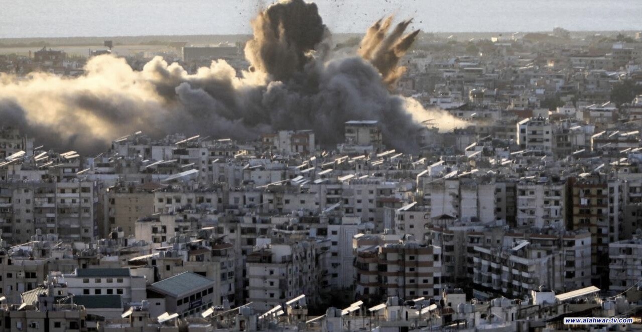 العدوان الصهيوني يواصل شن غارات مكثفة على الضاحية الجنوبية في لبنان