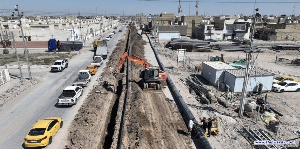 رئيس صندوق إعمار ذي قار يؤكد تقدم العمل في مشروعي شارع المنصورية ومجاري مطار الناصرية
