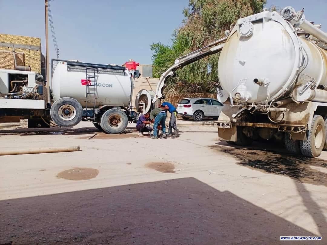 مديرية مجاري ذي قار : إستمرار أعمال كوادر الصيانة في جميع قواطع الصيانة الموزعة بالمحافظة ..