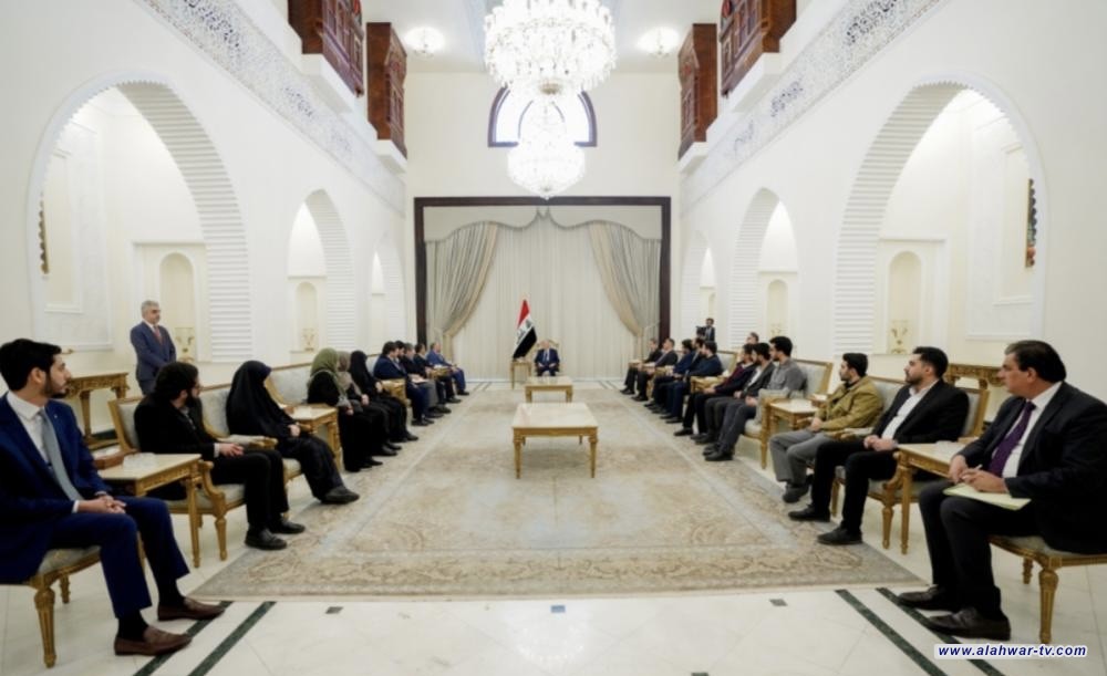 رئيس الجمهورية لوفد إيراني: سياسة العراق الخارجية قائمة على التوازن ورفض التصعيد