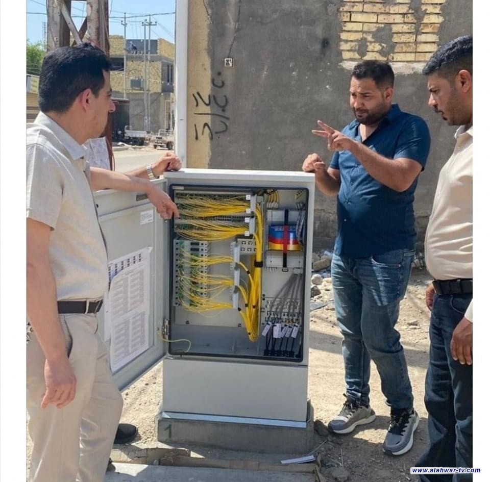 اتصالات ذي قار تتسلم 104 كابينة خاصة بمشروع الكابل الضوئي