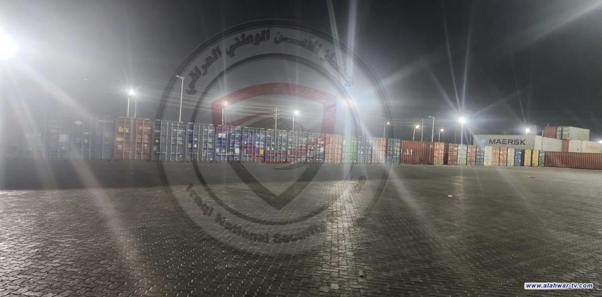 الأمن الوطني يحبط تهريب (45) حاوية بداخلها عجلات مفككة في البصرة