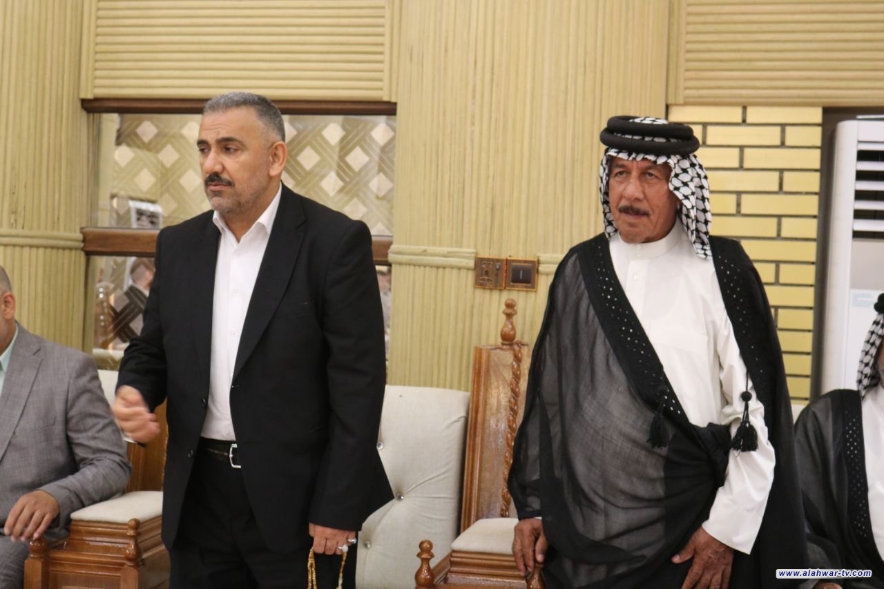 العامري  يزور مضيف حجام في سوق الشيوخ