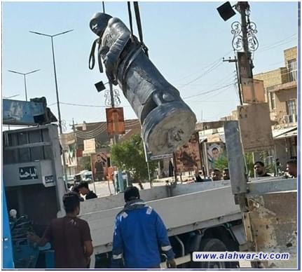 رفع تمثال الملك "كوديا" من وسط قضاء الدواية بذي قار يثير جدلا على شبكات التواصل الاجتماعي