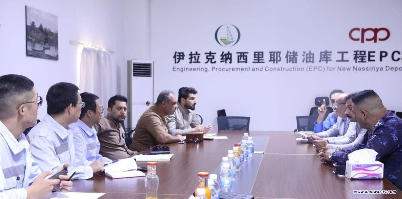 توجيهات بتعزيز الإجراءات الأمنية لحماية مستودع الناصرية النفطي الذي يعد من أكبر المستودعات النفطية بالعراق لتفادي أية خروقات مستقبلية