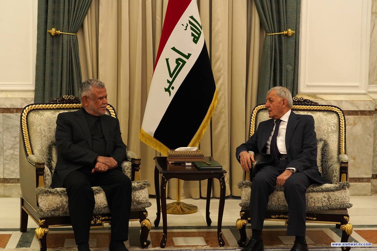 رشيد والعامري يبحثان تعزيز التشاور بين القوى الوطنية لمواجهة التطورات الإقليمية