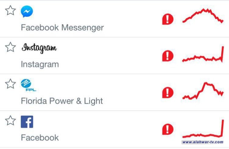 #عـــاجـــل   خلل تقني يصيب تطبيقي واتس اب وانستغرام