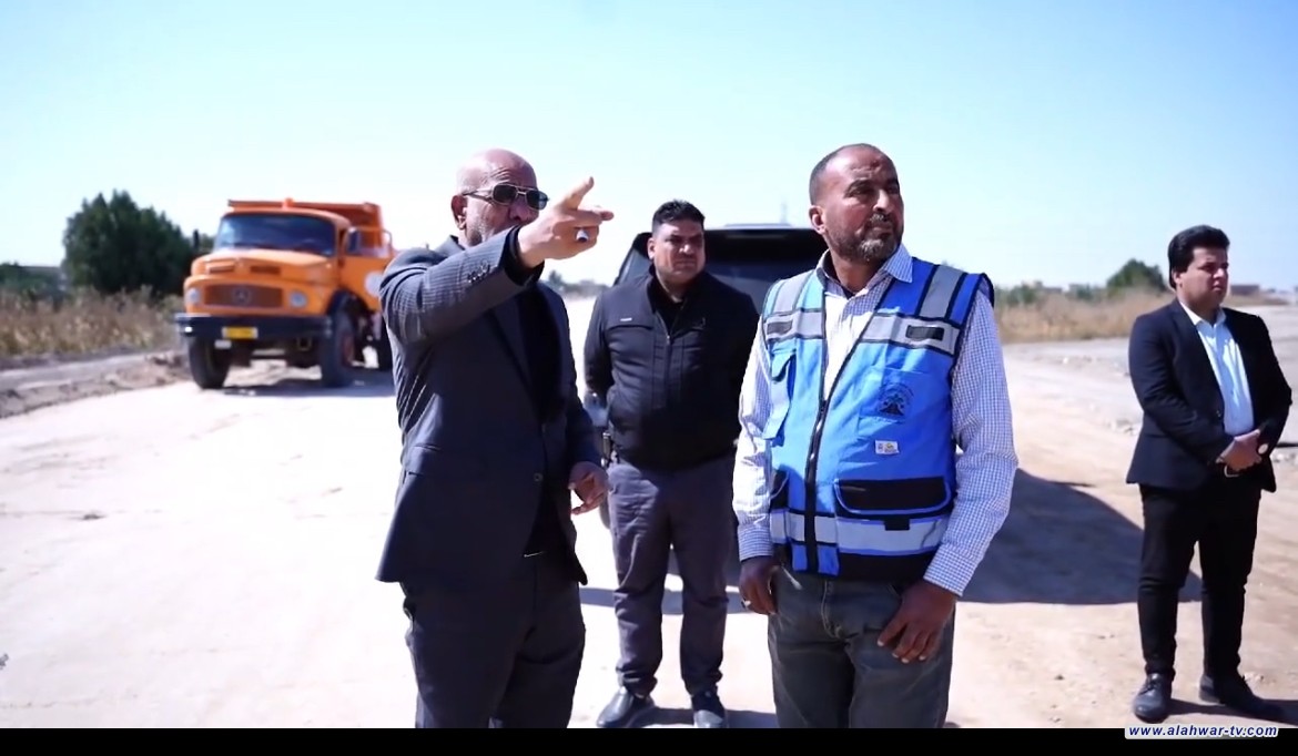الغزي يتابع مشروع ربط الجامعة بالطريق الحولي