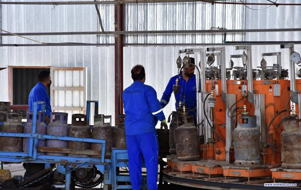 معامل الغاز في ذي قار تحقق إنتاج 40,000 إسطوانة غاز يوميا