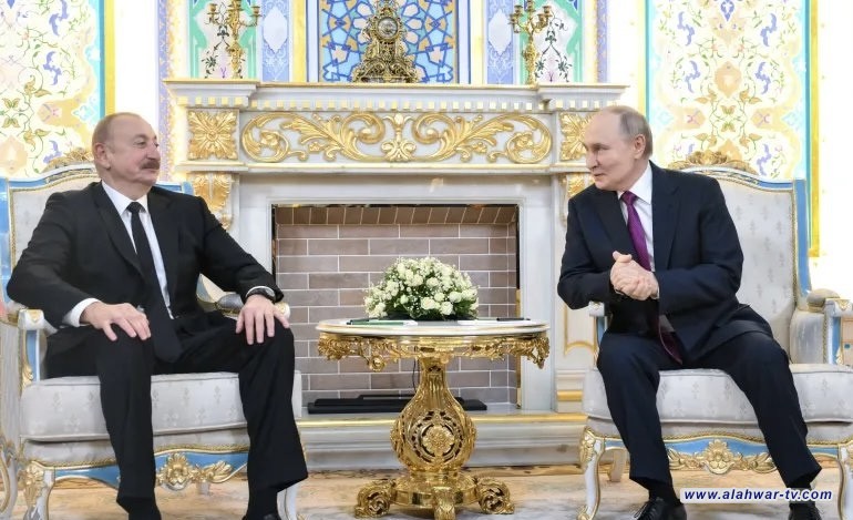 بوتين: نشكر الرئيس الأذربيجاني لإيصاله مساعداتنا الإنسانية إلى الشعب الإيراني