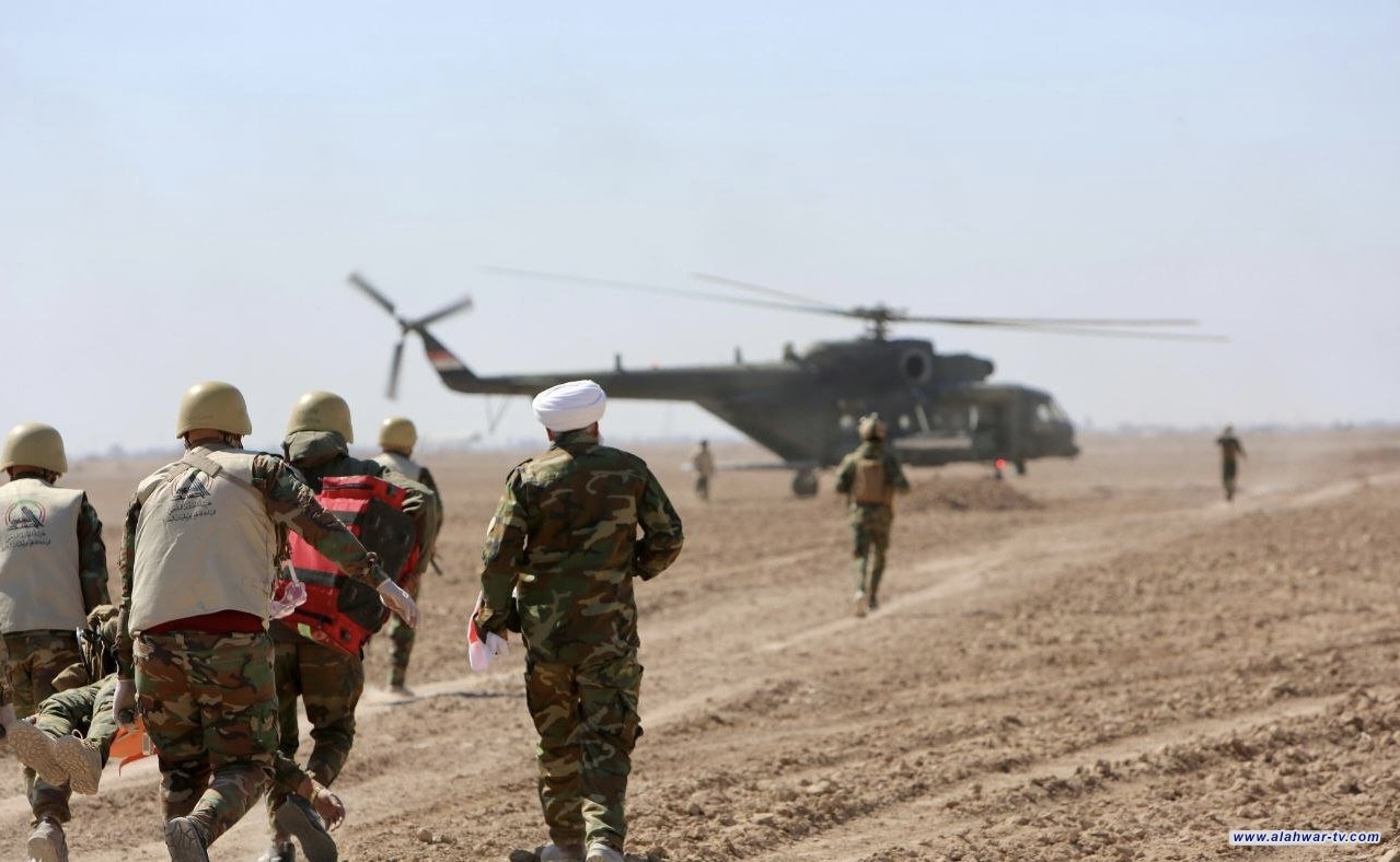 الحشد الشعبي ينفذ تمريناً تعبوياً بالذخيرة الحية في البصرة