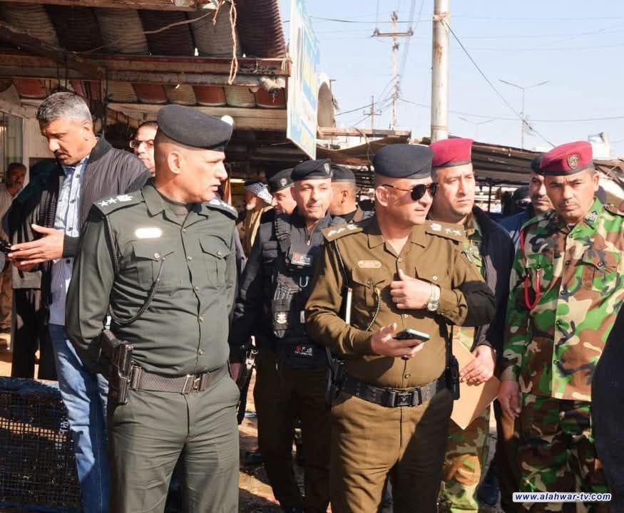 قوة امنية مشتركة تلقي القبض على 7 مخالفين في قضاء الرفاعي بسبب تلاعبهم بالأسعار