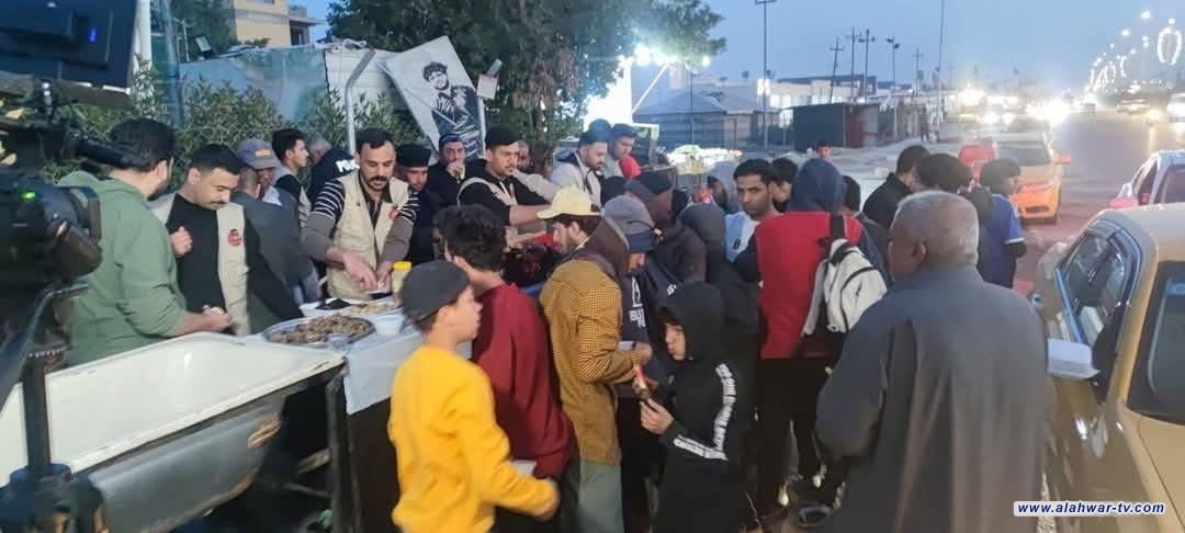 محطة إفطار صائم في أحد شوارع مدينة الناصرية