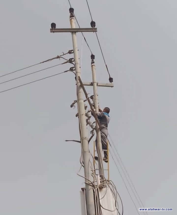 كهرباء ذي قار: معالجة أضرار الشبكة الكهربائية بعد موجة الأمطار الأخيرة