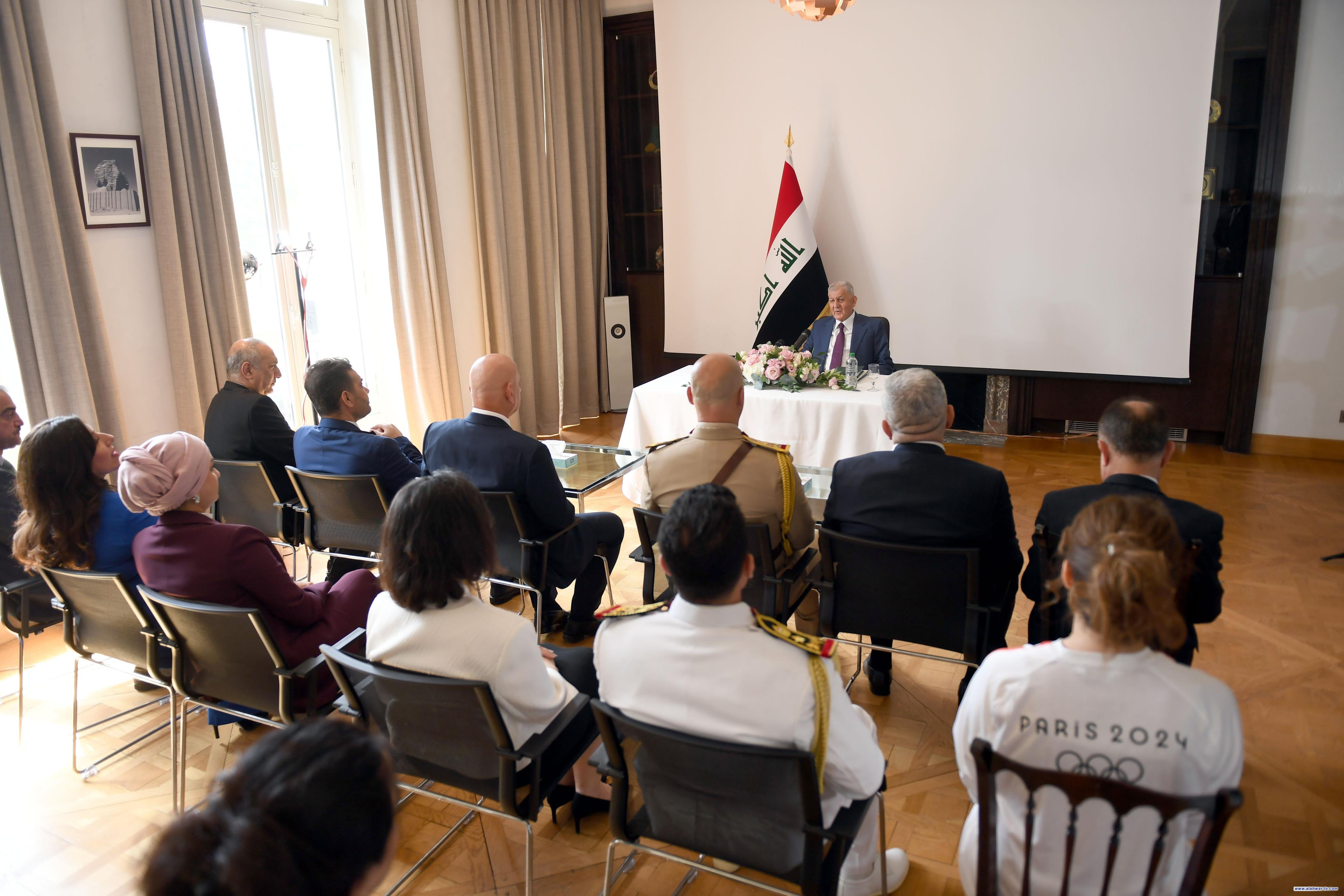 رئيس الجمهورية: الأمن والاستقرار في العراق يبعث على التفاؤل