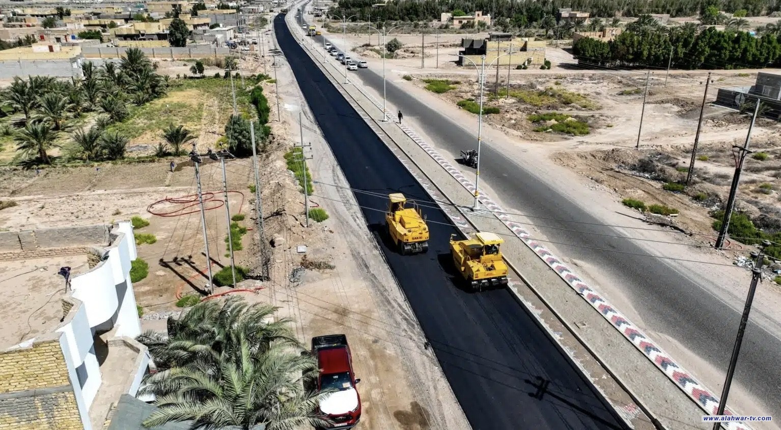 إعمار ذي قار يطلق مشروع إكساء مدخل سيد دخيل