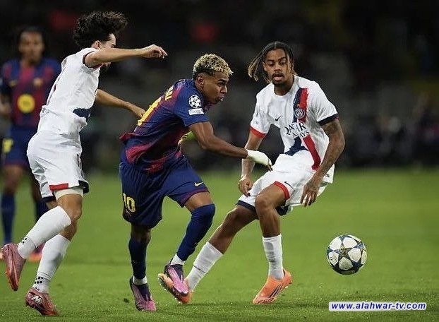 باريس سان جيرمان يتغلب على برشلونة في دوري الأبطال