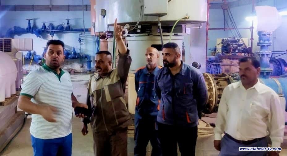 مدير ماء ذي قـار يجري جولة ميدانية تفقدية لمشروع ماء الناصرية