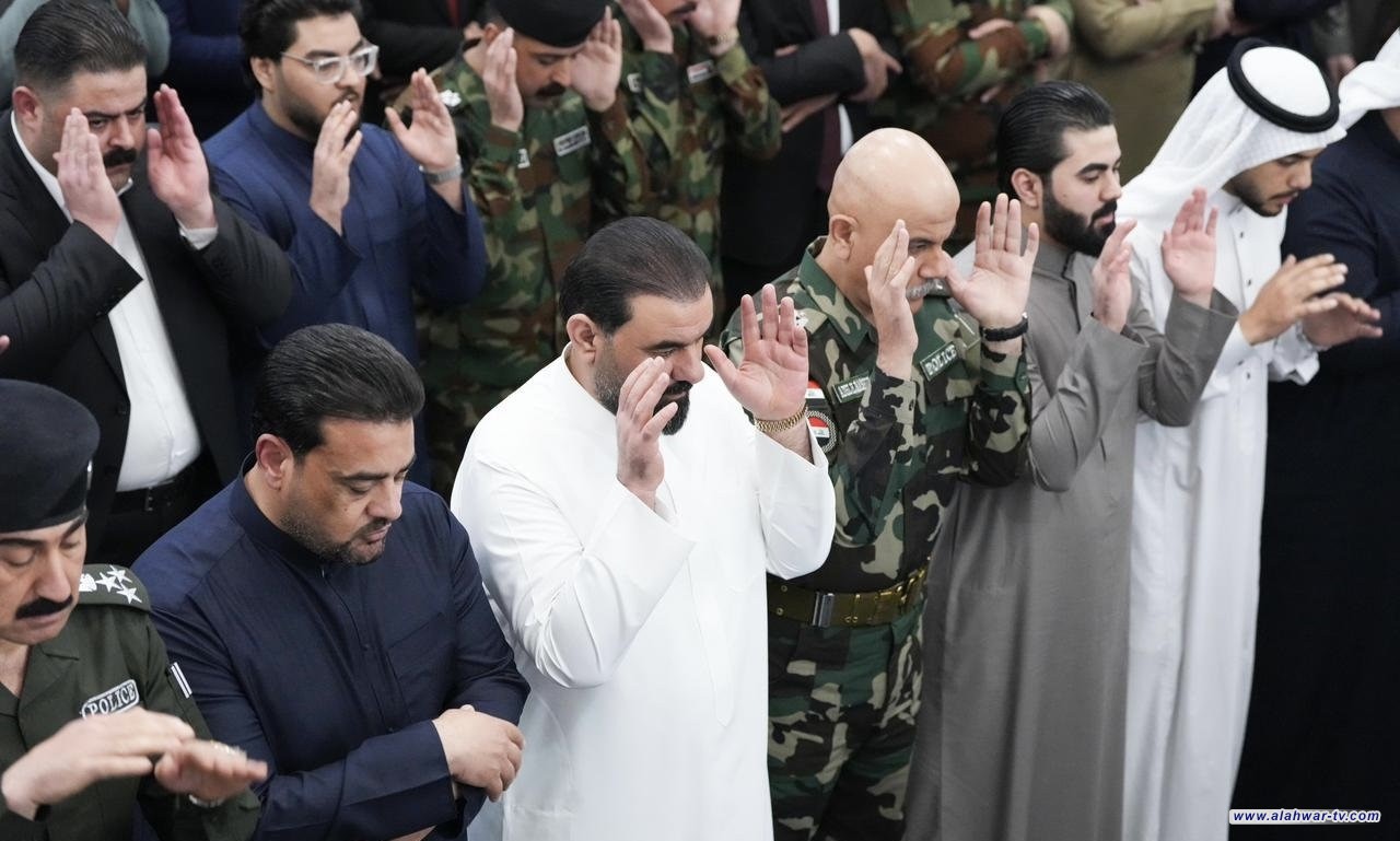 رئيس مجلس النواب يؤدي صلاة العيد في جامع الأنبار الكبير