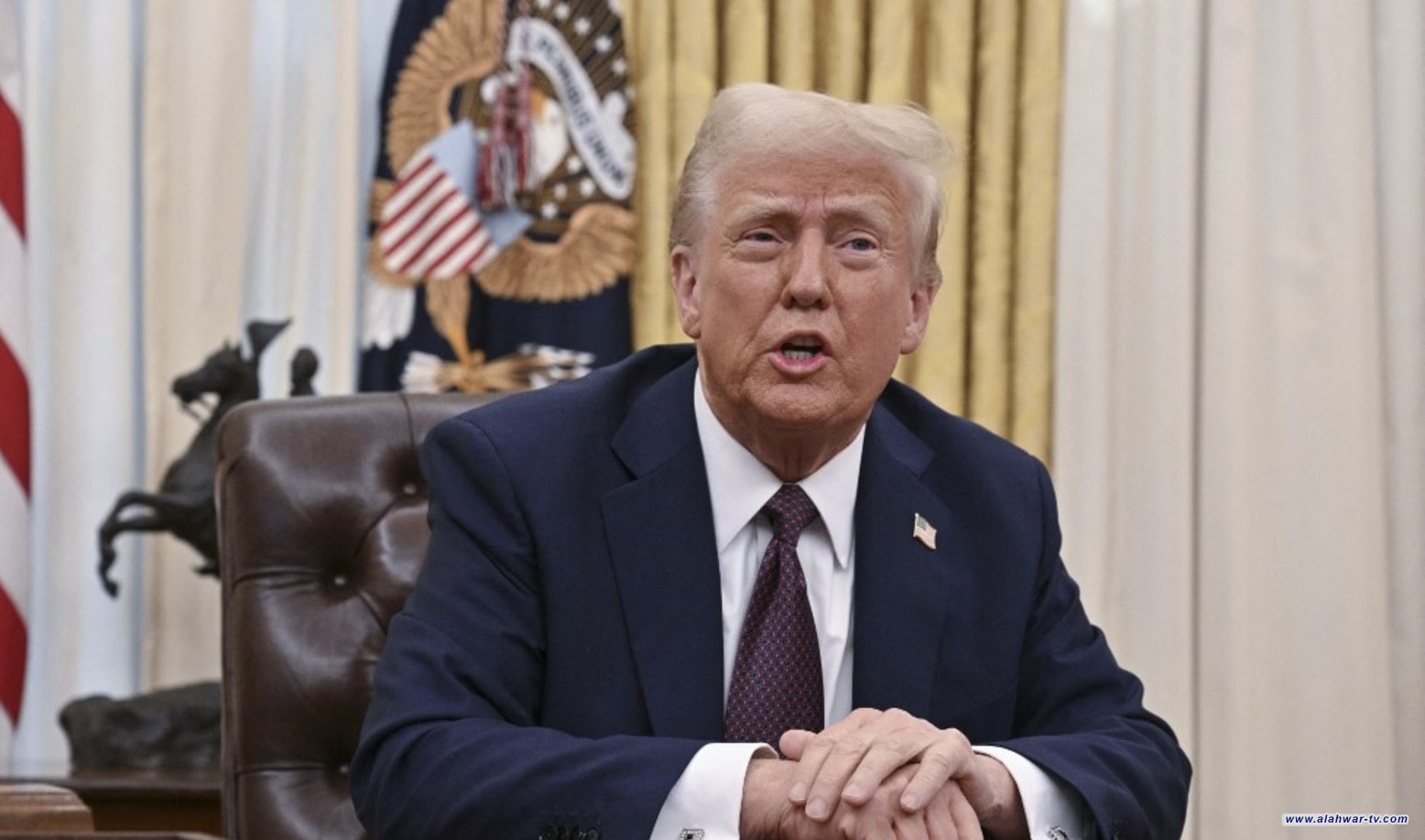 ترامب: (إسرائيل) وافقت على خط الانسحاب الأولي الذي أطلعنا حماس عليه