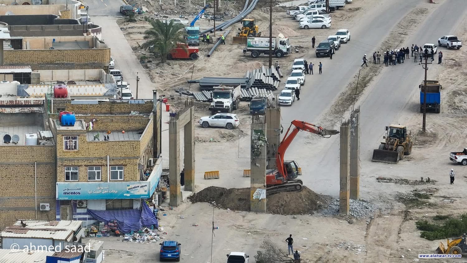 نطلاق العمل في مشروع إنشاء مجسر تقاطع المنصورية واستكمال شارع يا حسين (ع) في الناصرية