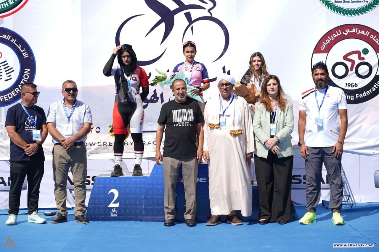 العراقية آية سرمد تحرز ذهبية بطولة العرب بالدراجات