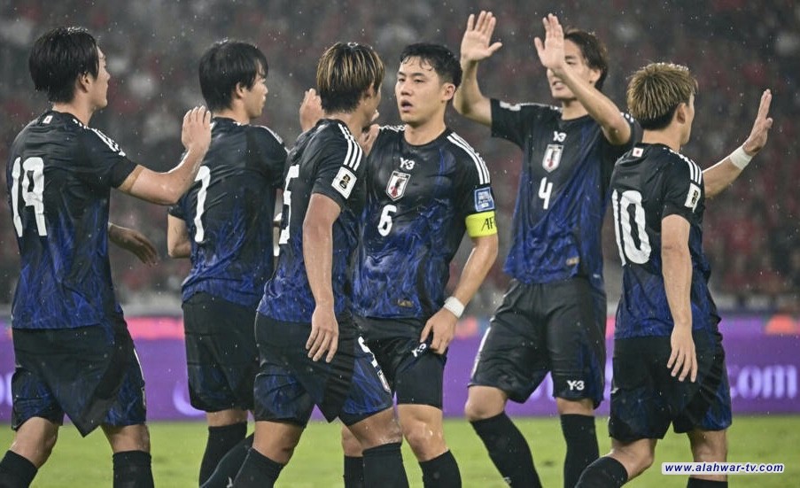 منتخب اليابان أول فريق آسيوي يتأهل إلى مونديال كأس العالم بعد فوزه على نظيره البحريني