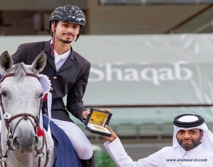 الفارس العراقي زايد العلي يتوّج بذهبية بطولة قطر الدولية